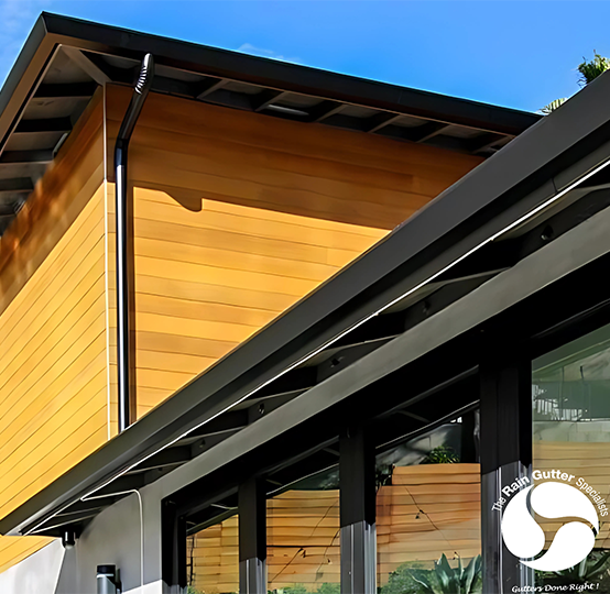 Rain gutter installation process in Malibu home - step 1 consultation